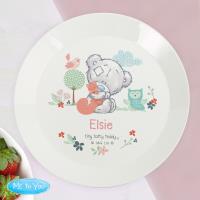 Personalised Tiny Tatty Teddy Woodland Animal Plastic Plate Extra Image 2 Preview